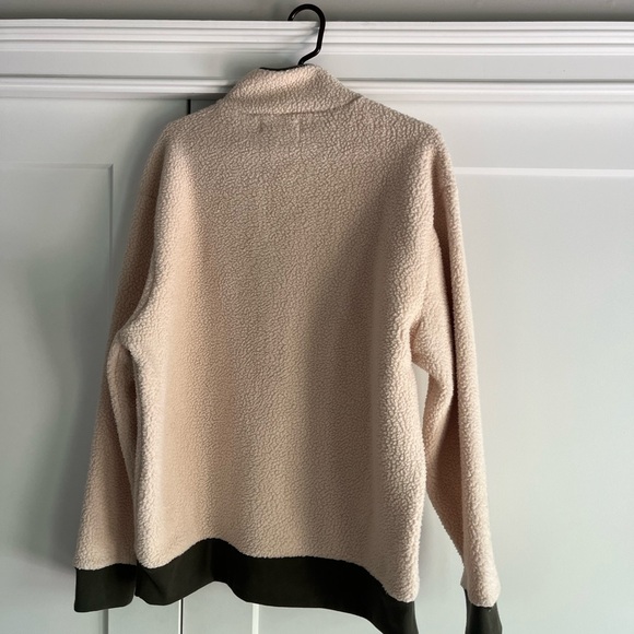 NWT Madewell quarter zip Sherpa sweatshirt - Picture 3 of 3
